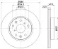 SUZUKI гальмівний диск передн. SX4, FIAT HELLA 8DD 355 113-631 (фото 4)