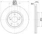 TOYOTA гальмівний диск передн.Avensis 08- HELLA 8DD 355 114-281 (фото 4)