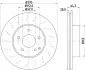 PRO DB гальмівний диск передн.W204 07- HELLA 8DD 355 114-391 (фото 4)