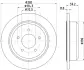 PRO JEEP гальмівний диск задн. Grand Cherokee 92-99 HELLA 8DD 355 114-801 (фото 4)
