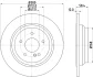 PRO DB гальмівний диск задн. W221, R230 HELLA 8DD 355 115-411 (фото 4)