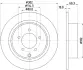 MITSUBISHI гальмівний диск задн.ASX,Outlander II 1.6/2.4 07- HELLA 8DD 355 115-491 (фото 4)