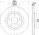 PRO MITSUBISHI диск гальмівний передн. ASX, Dodge Caliber, Avenger 07- HELLA 8DD 355 115-911 (фото 1)