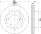 TOYOTA гальмівний диск передн. Land Cruiser, Lexus LX570 08 Hella 8DD 355 116-551 (фото 4)