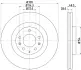 PRO MAZDA гальмівний диск передн. Mazda CX-7/9 07- HELLA 8DD 355 118-201 (фото 4)