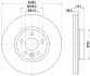 PRO FORD гальмівний диск передн. Monder 07- S-Max 06- Kuga 08- Galaxy 06- HELLA 8DD 355 118-831 (фото 4)