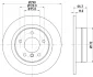 BMW гальмівний диск задн 3 F20, 2/F22 Hella 8DD 355 120-231 (фото 4)