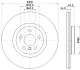 PRO BMW гальмівний диск передн. 1 (F40), 2 Gran Coupe (F44), 2 Gran Tourer (F46), X1 (F48), X2 (F39) HELLA 8DD 355 122-641 (фото 4)