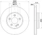 PRO DB гальмівний диск передн. W447 HELLA 8DD 355 126-511 (фото 4)