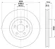 PRO FORD гальмівний диск S-MAX 2.0TDCI 15- HELLA 8DD 355 126-701 (фото 4)