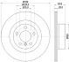BMW гальмівний диск задн. X3 F25,X4 F26 11 Hella 8DD 355 129-811 (фото 4)