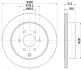 NISSAN гальмівний диск задн. Navara, Pathfinder 05 Hella 8DD 355 131-391 (фото 4)