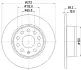 PRO VW диск гальм. задн. T-ROC, AUDI, SKODA HELLA 8DD 355 131-811 (фото 4)