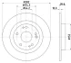 PRO HONDA гальмівний диск задн. CIVIC X 1.5 VTEC (FK7) 17- HELLA 8DD 355 131-901 (фото 4)