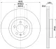 PRO VW гальмівний диск передн. POLO VI 17- HELLA 8DD 355 132-011 (фото 4)