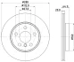 BMW гальмівний диск i3 (I01) Range Extender 13 Hella 8DD 355 132-541 (фото 4)