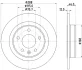 OPEL гальмівний диск задн. INSIGNIA 17 Hella 8DD 355 132-631 (фото 4)
