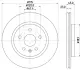 PRO OPEL гальмівний диск задн. INSIGNIA B HELLA 8DD 355 132-751 (фото 1)