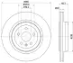 PRO TESLA гальм. диск задн. MODEL S 14-, MODEL X 16- HELLA 8DD 355 132-901 (фото 4)
