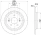 PRO HYUNDAI гальмівний диск задн. KONA, KIA CEED 18- HELLA 8DD 355 132-921 (фото 3)