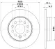 PRO VW Гальмівний диск задн. MULTIVAN T7 21- HELLA 8DD 355 135-021 (фото 4)