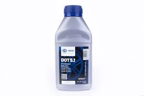Гальмівна рідина DOT5.1 0.5L HELLA PAGID Hella 8DF355360-081