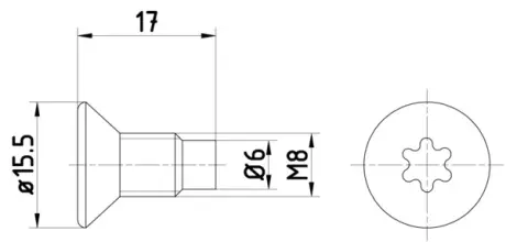 RENAULT(1кмт-2шт) болт гальмівного диска Dacia Dokker,Duster,Logan,Sandero,Fiat,DB,Nissan,Opel Movano,Vivaro,Clio,Kangoo,Laguna,Master II,Trafic II,Megane,Scenic HELLA 8DZ 355 209-041