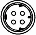 Витратомір повітря (4 pin, модуль) BMW 3 (E36), 5 (E39), 7 (E38) 2.5/2.8 01.95-11.01 HELLA 8ET 009 142-061 (фото 2)