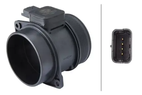FORD Витратомір повітря Focus 04-,Citroen C-Crosser,C5 II,III,Jumpy,Fiat Scudo,Peugeot,Volvo HELLA 8ET 009 142-431