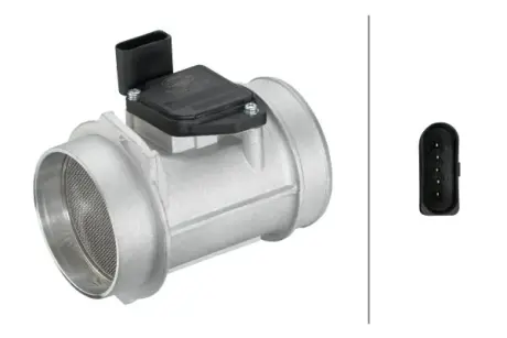VW Витратомір повітря Audi A4/6/8,Passat 2.5TDI 98- HELLA 8ET 009 142-451