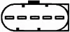 AUDI Витратомір повітря 1,8T 00- VW 1,8T SKODA 1,8T SEAT HELLA 8ET 009 149-051 (фото 2)