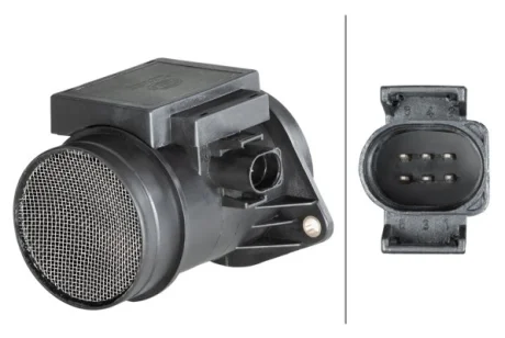 VW витратомір повітря Audi 80,A3/4/6, Ford Galaxy, Skoda Octavia, Golf III,IV, LT28-46, Passat, Sharan, T4 1.9/2.5TDI Hella 8ET 009 149-671