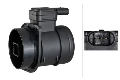 VW Витратомір повітря Audi A1/3,Caddy III,IV,Golf VI,Passat,Polo,Touran,Skoda Fabia II,Octavia II,Rapid,SuperB II,Yeti HELLA 8ET 358 095-061