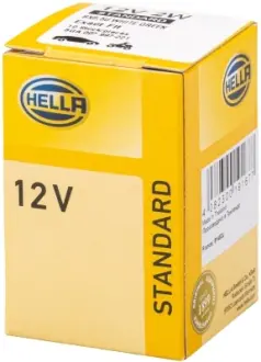 12V 2W Цокольна лампа розжарювання (цоколь BX8.5d) STANDARD HELLA 8GA 007 997-221