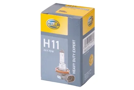 H11 DP (подвійний ресурс!) 24V 70W Автолампа (цоколь PGJ19-2) HELLA 8GH 008 358-251