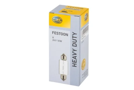 C18W SV 8.5 24V, K (18W) автолампа Hella 8GM 002 091-241
