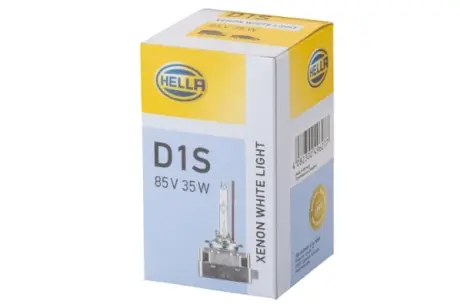 D1S 12V/24V 35W Газорозрядна лампа XENON WHITE LIGHT UP TO 300h, 5000K HELLA 8GS 009 028-621
