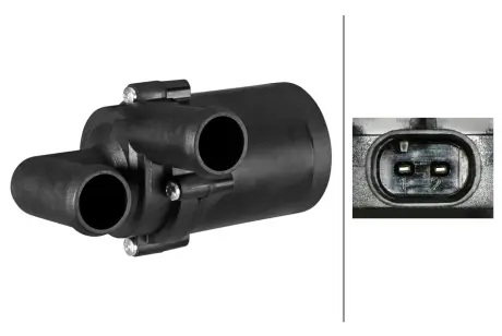 VW Додатковий водяний насос CC B7 1.4 15-16, JETTA 1.6 14-, PASSAT B6 1.9/2.0 05-, AUDI A3 Sportback 2.0 TFSI quattro 04-13, SKODA OCTAVIA 1.6 04-, YETI 2.0 15- HELLA 8TW 358 304-641