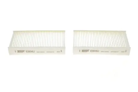Фільтр салону BMW X3 (F25)/X4 (F26) 2.0/3.0D 10-18 (к-кт 2шт.) B47/N20/N47/N52/N55/N57 HENGST FILTER E3934LI-2