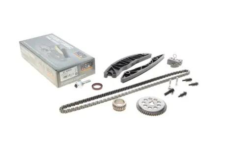 Комплект ГРМ (ланцюг + шестерня) HYUNDAI ACCENT IV, ELANTRA V, I20 I, I30, IX20 KIA CARENS III, CEE\'D, CERATO I, CERATO II, PRO CEE\'D, RIO III, SOUL I, SOUL II, VENGA 1.4-1.6LPG 05.06- HEPU 21-0413