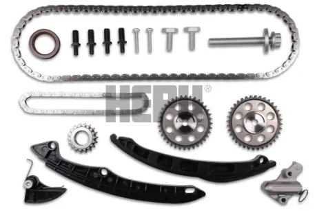 Комплект ГРМ (ланцюг + шестерня) SKODA FABIA II, YETI VW EOS, GOLF PLUS V, GOLF V, GOLF VI, JETTA III, JETTA IV, PASSAT B6, PASSAT B7, POLO IV, SCIROCCO III, TIGUAN 1.2LPG/1.4/1.6 02.02-07.18 HEPU 21-0466