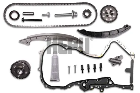Комплект ланцюга ГРМ VW Golf V/VI 1.4TSI 10/03-, 90/118kw (z=132/19-18/38) HEPU 21-6010CA