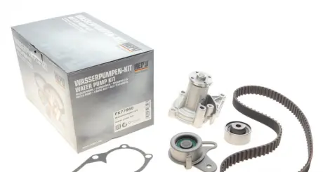 Комплект ГРМ (ремінь + ролик + водяний насос) HYUNDAI ACCENT, ACCENT I, ACCENT II, ACCENT III, COUPE I, COUPE II, ELANTRA III, GETZ, MATRIX KIA CERATO I, RIO II 1.3-1.6 10.94-12.11 HEPU PK77660