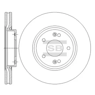 Гальмівний диск Hi-Q SD1086