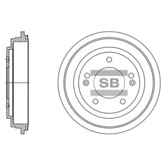 Гальмiвний барабан Hi-Q (SANGSIN) SD1130