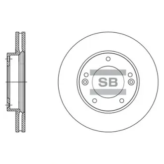 Гальмівний диск Hi-Q (SANGSIN) SD2067
