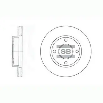 Гальмівний диск Hi-Q (SANGSIN) SD3027
