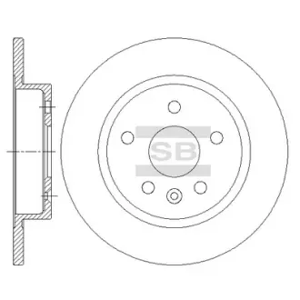 Диск гальмівний Hi-Q (SANGSIN) SD3044