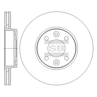 Диск гальмівний Hi-Q SD3067