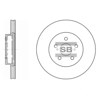 Диск гальмівний Hi-Q (SANGSIN) SD4001